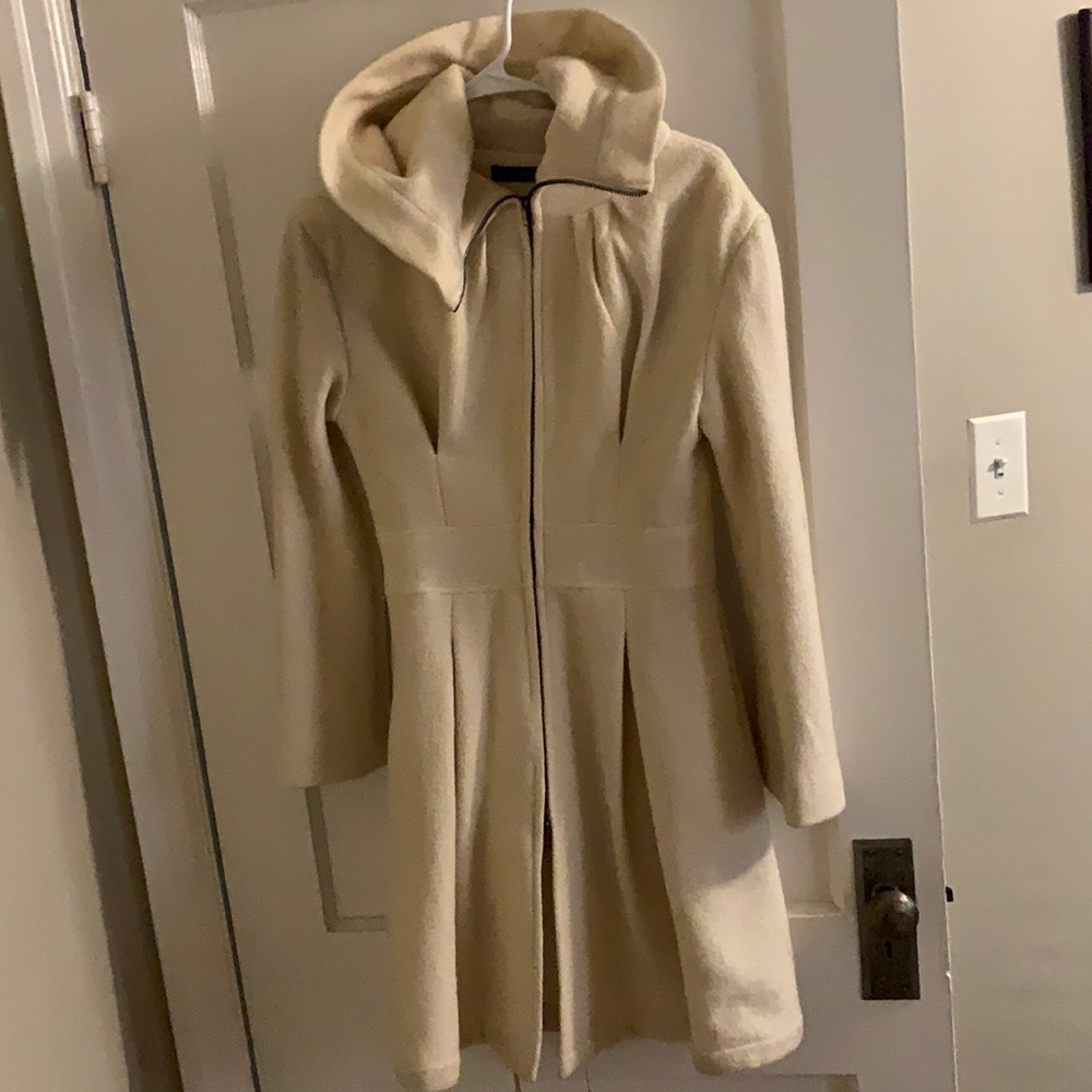 White wool coat